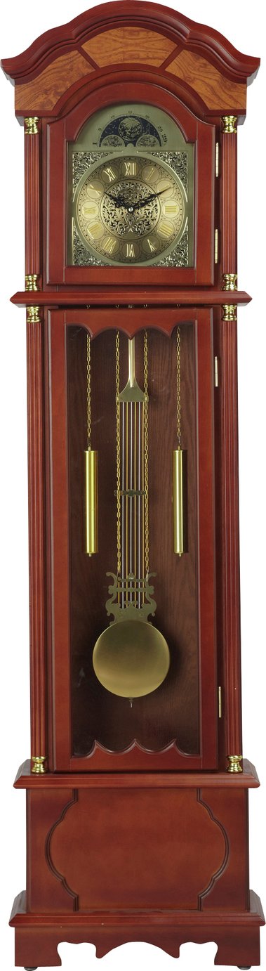 Argos Home Floor Standing Pendulum Grandfather Clock -Walnut