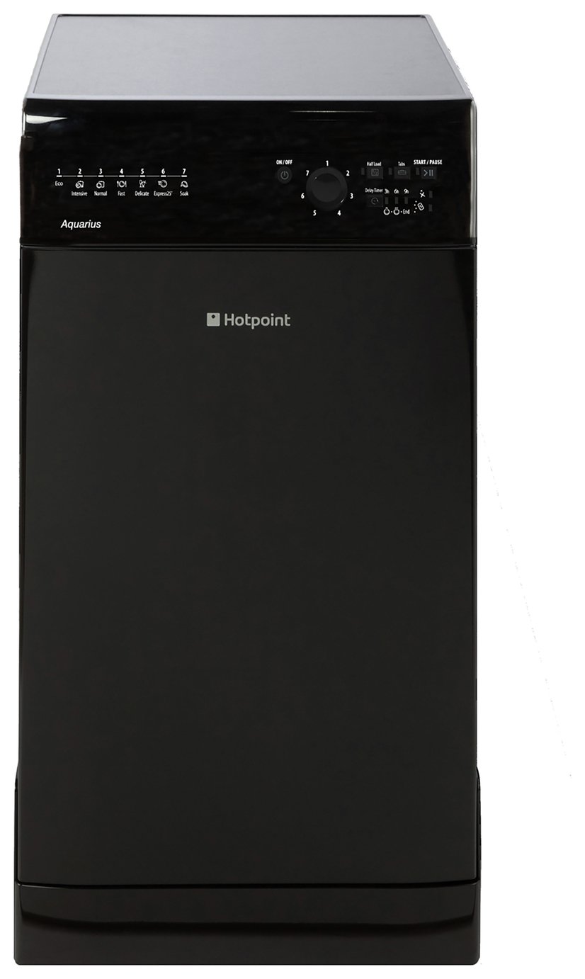 Hotpoint SIAL11010K Slimline Dishwasher - Black