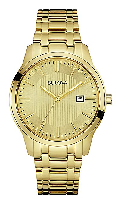 Bulova Men's Gold Plated Stainless Steel Bracelet Watch review