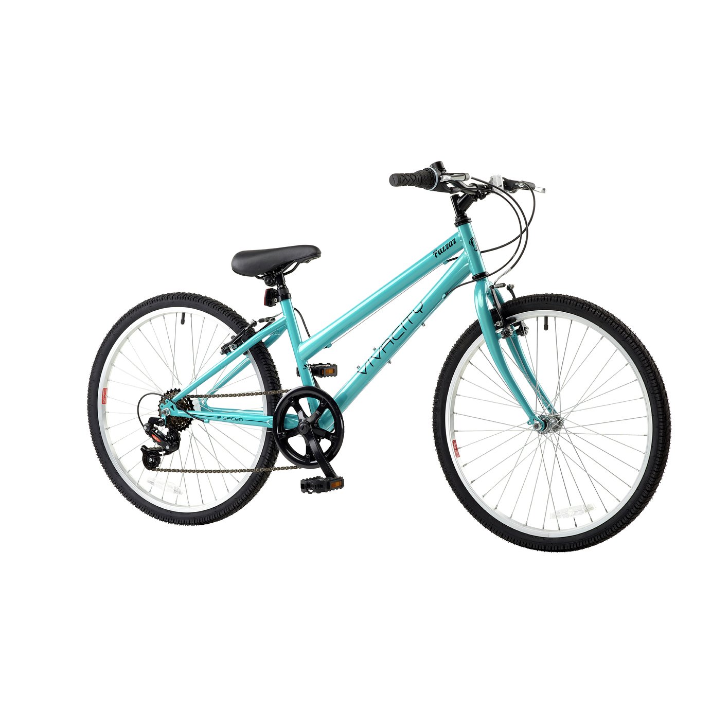 pazzaz vivacity 24 inch wheel size kids hybrid bike