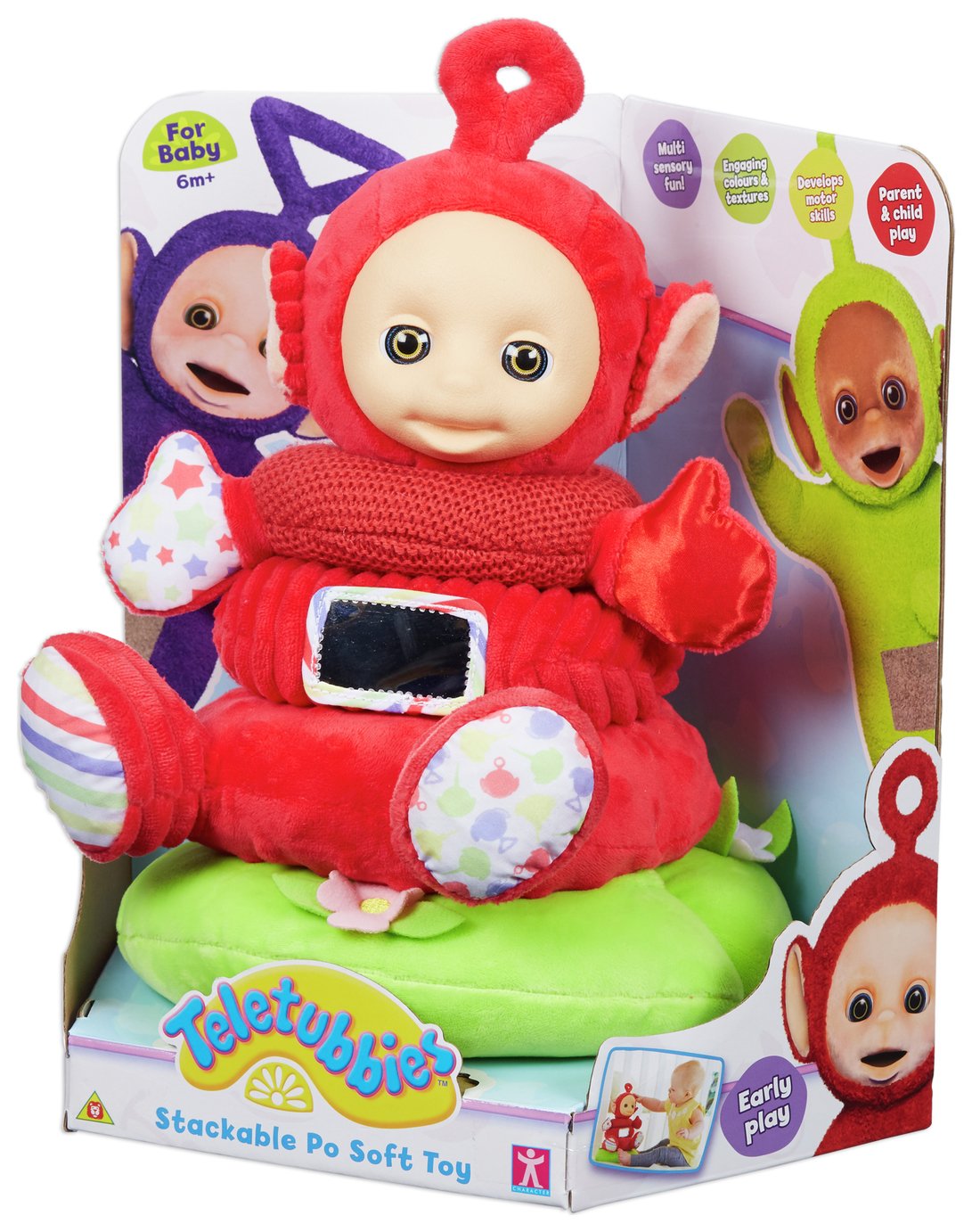 teletubbies clip on soft toy