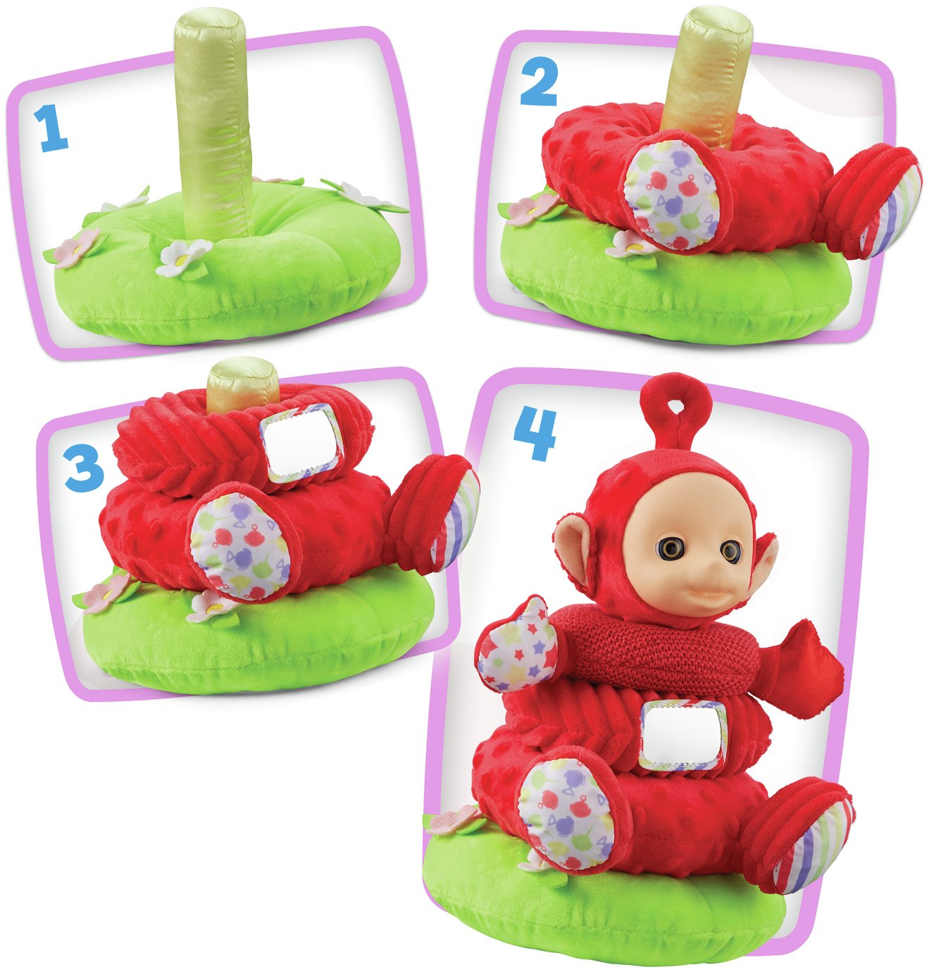 teletubbies stackable po soft toy