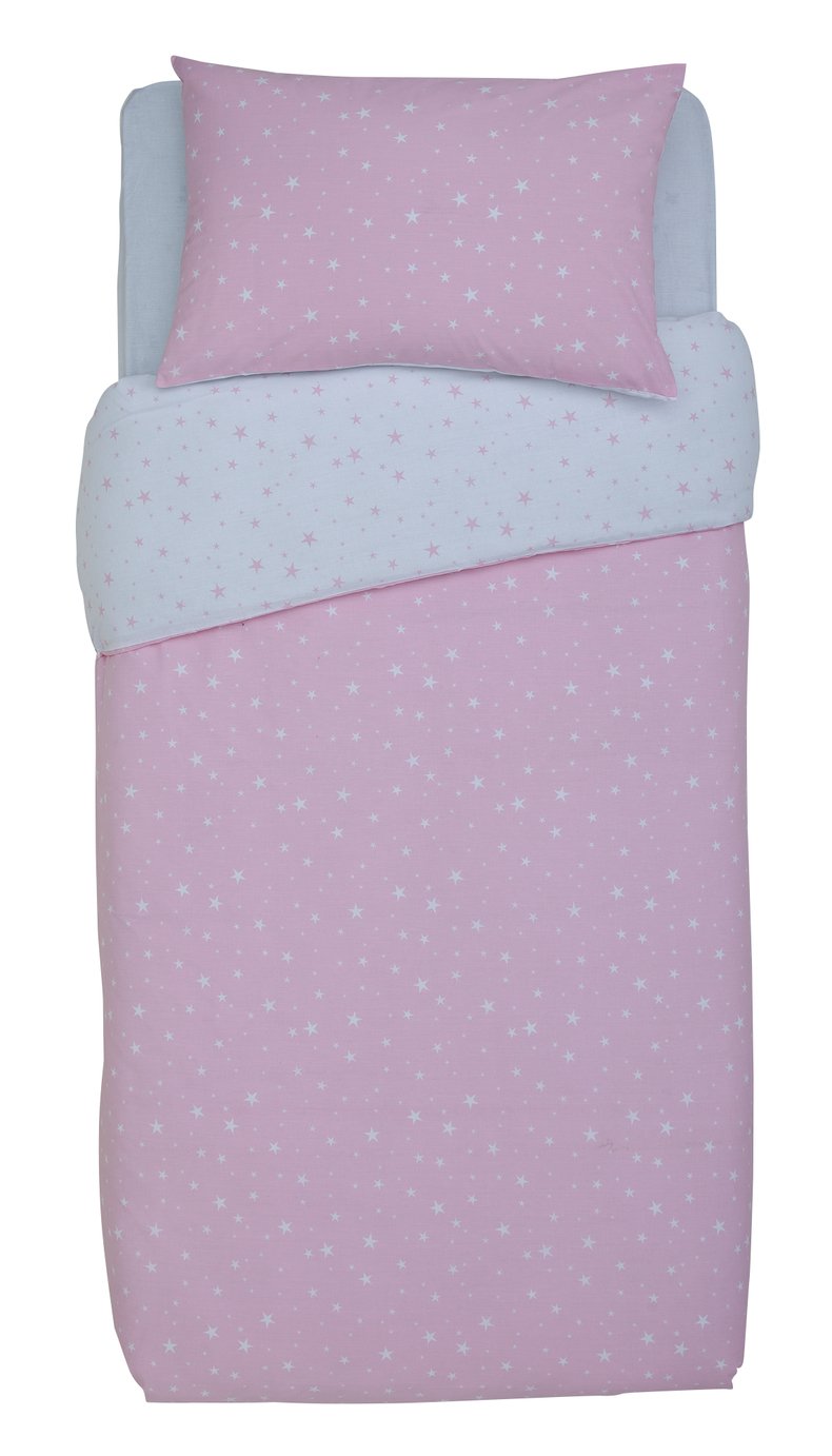 Argos Home Small Scale Pink Star Bedding Set