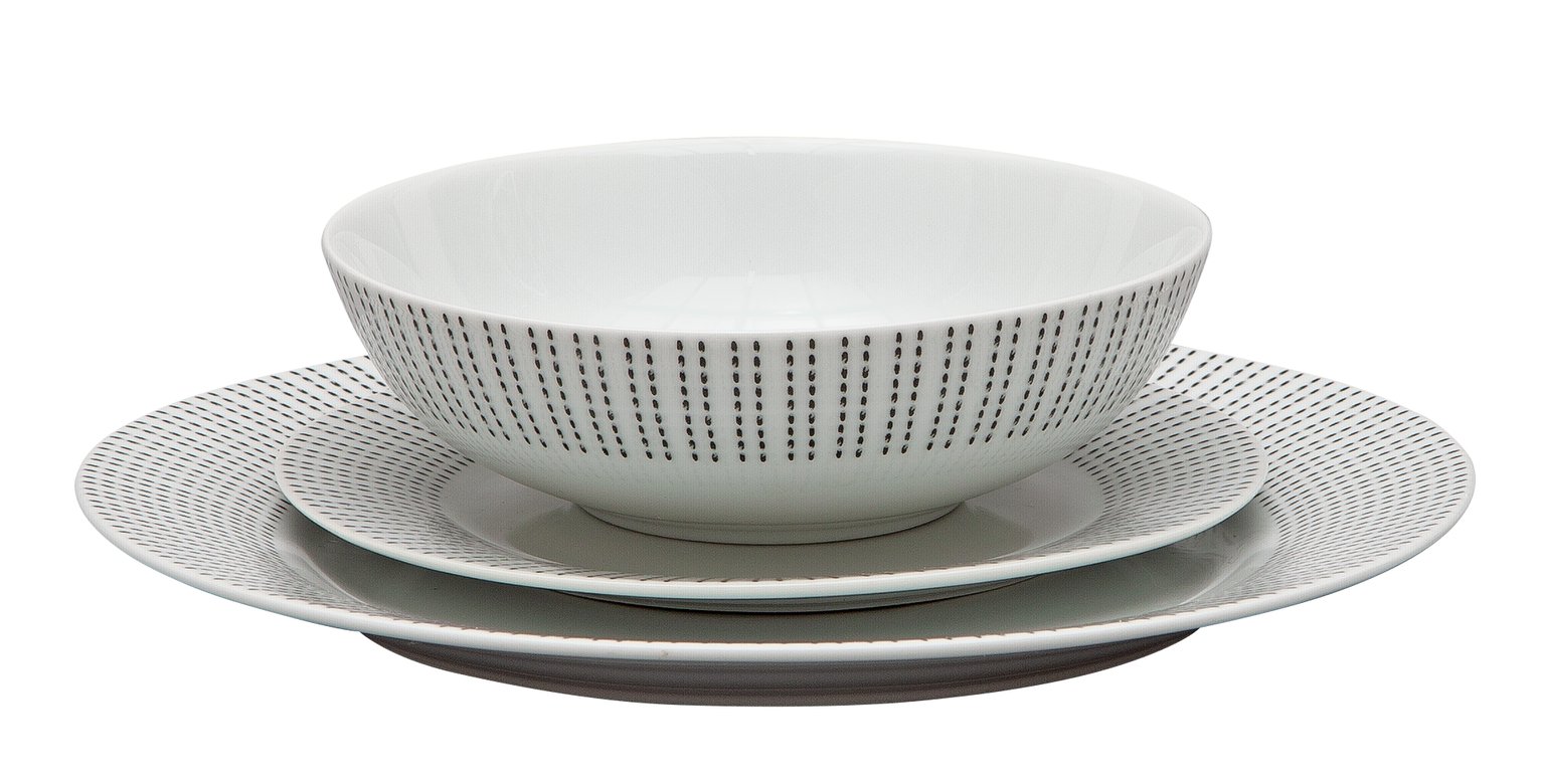 Argos Home Ditsy Dot Porcelain 12 Piece Dinner Set Review