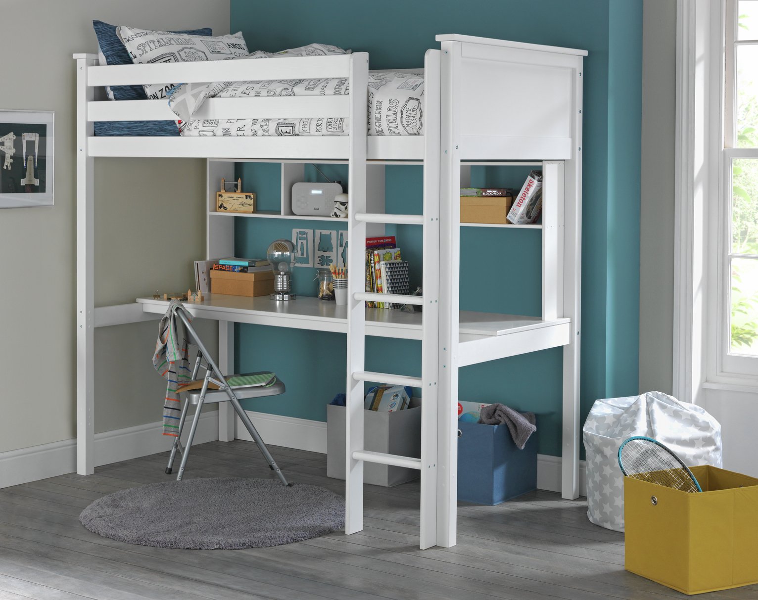 kids high sleeper with desk