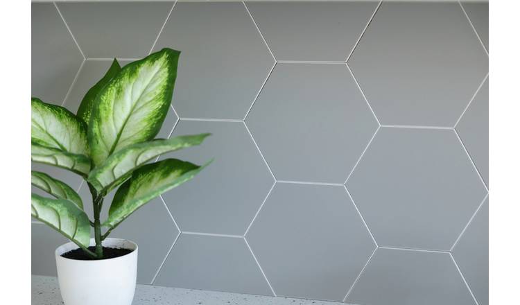 Wallpops Hexagon Grey Tiles Wall Sticker