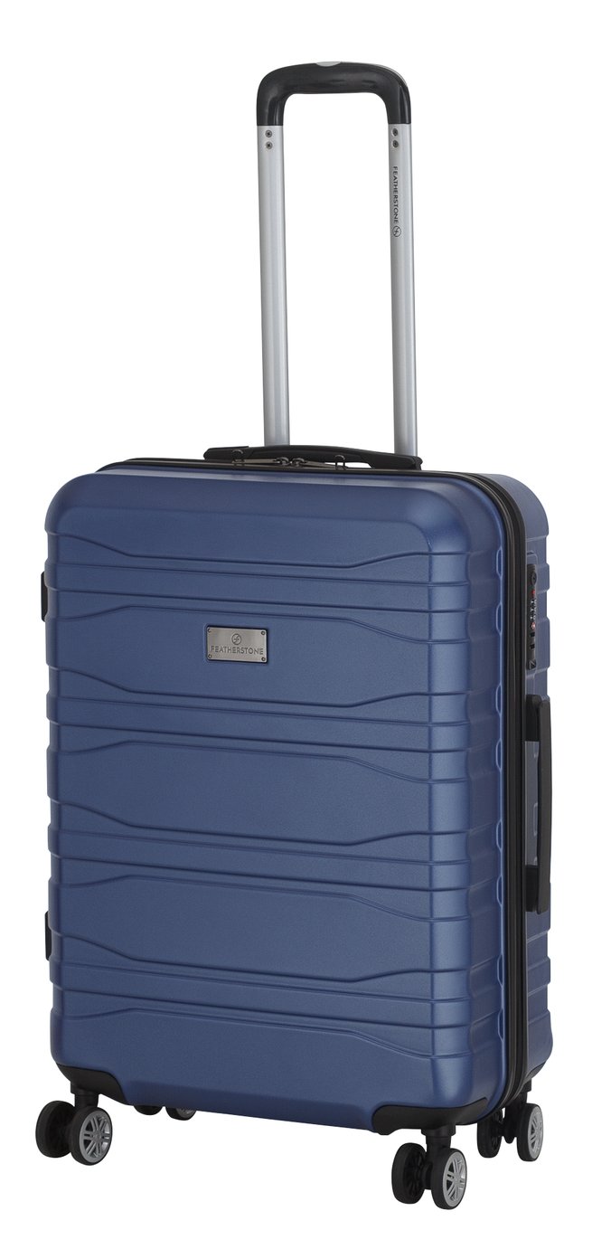 Featherstone Hard 8 Wheel Medium Suitcase - Navy