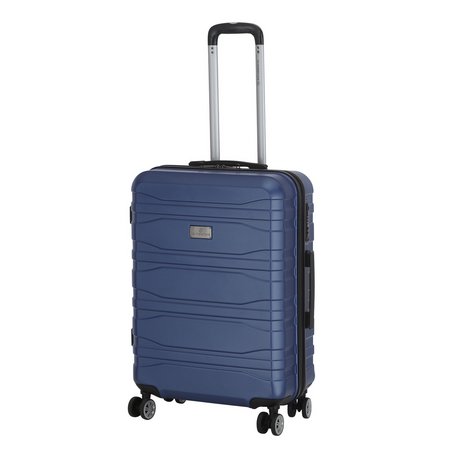 Featherstone Hard 8 Wheel Medium Suitcase - Navy