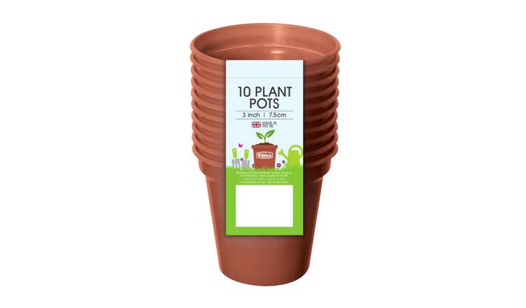 Whitefurze 7.5cm Terracota Pot Set - Set of 10