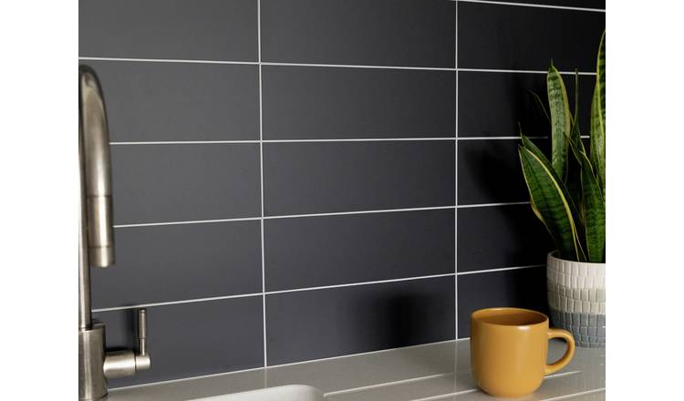 Wallpops Subway Black Tiles Wall Sticker