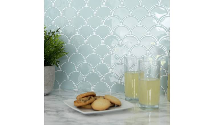 In Home Self-Adhesive Blue Wall Tiles
