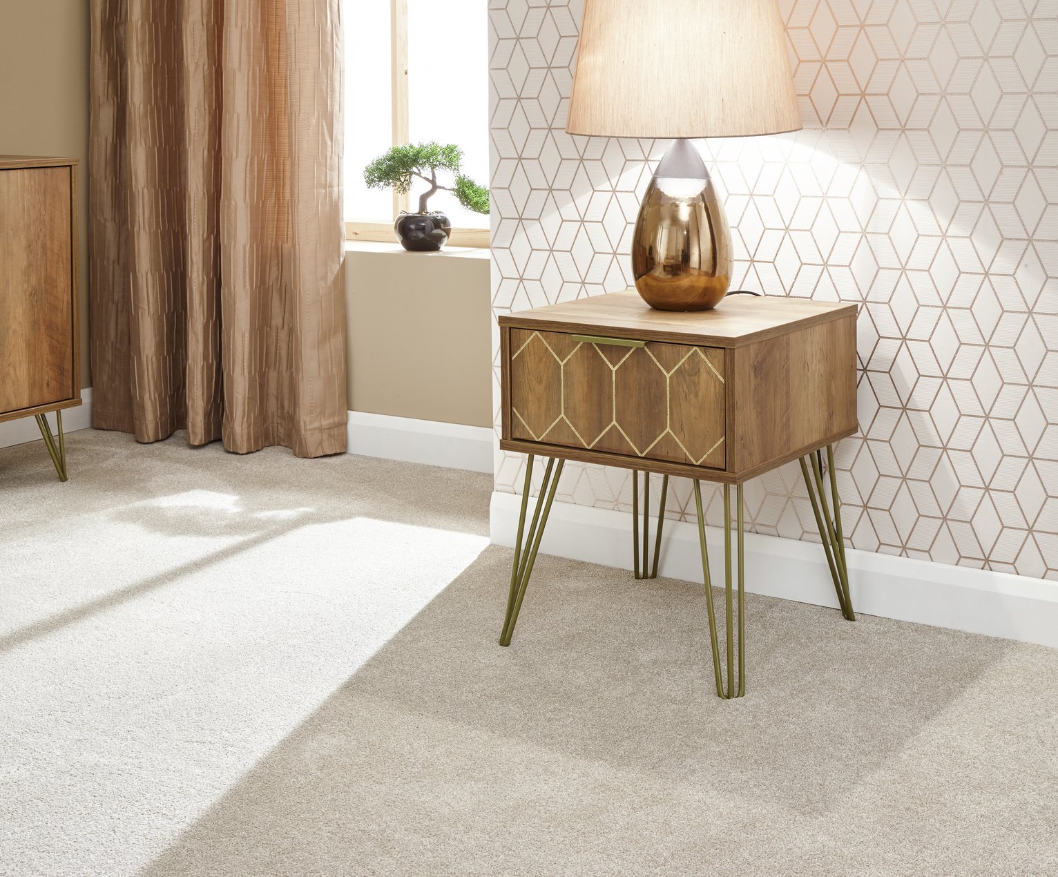 GFW Orleans Lamp Table - Mango Wood Effect