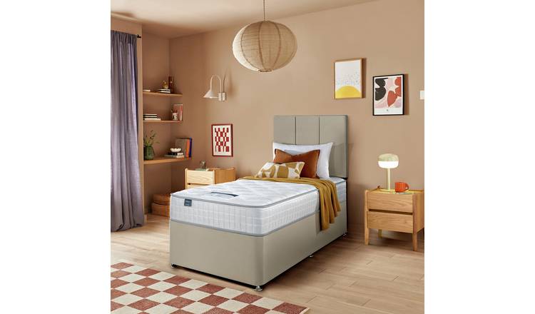 Silentnight Marlow 1000 Pocket Memory Single Divan Bed - Sandstone