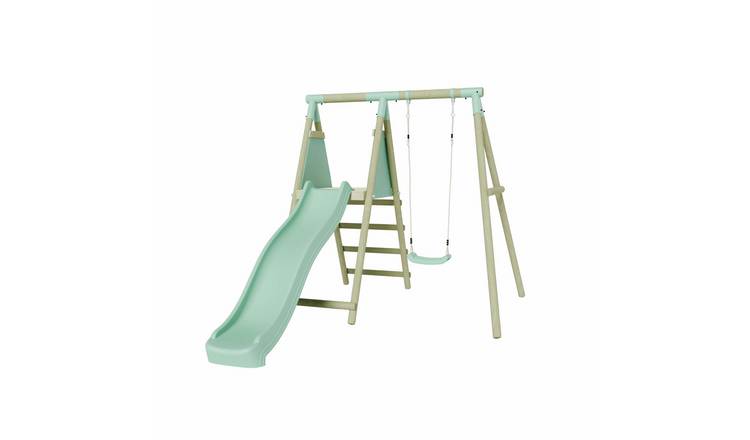 Mercia Wooden Single Swing with Slide