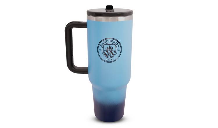 Manchester City Club Crest Sky Blue Thermal Flask - 1.18L