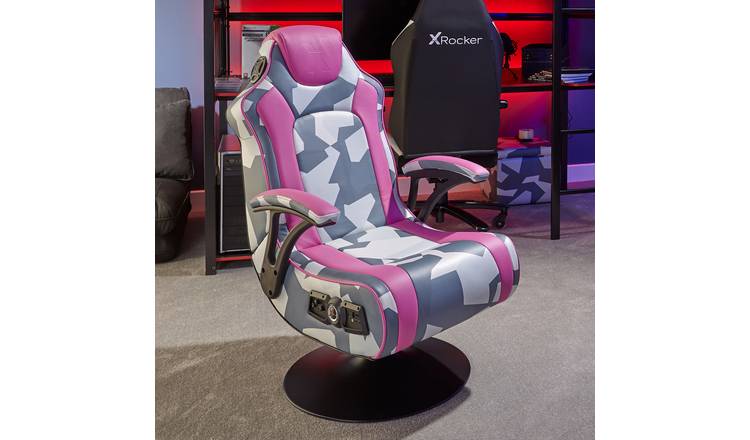 Pink camo store office chair