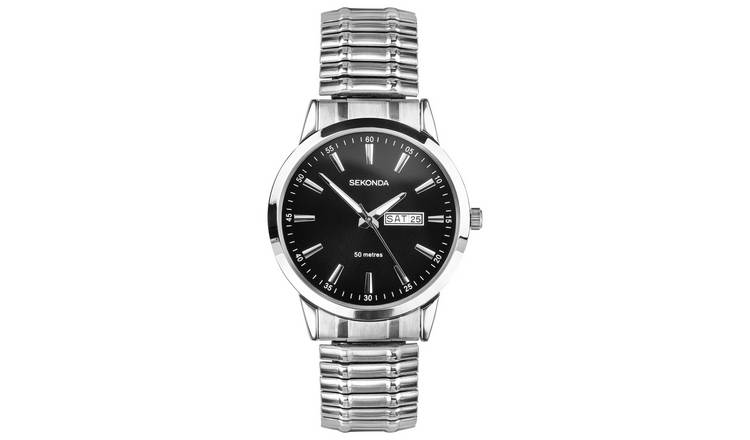 Sekonda Men's Stainless Steel Expander Bracelet Watch 