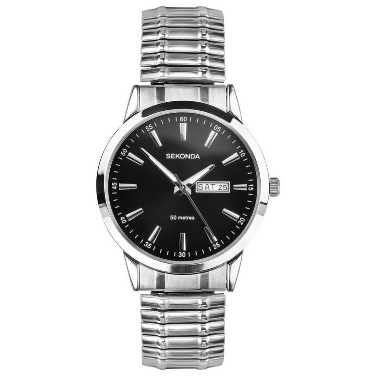 Sekonda Men's Stainless Steel Expander Bracelet Watch  0