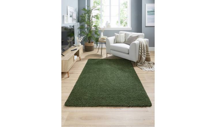 Buddy Forest Green Shaggy Rug - 140x200cm