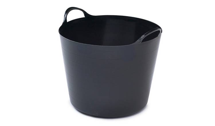 Whitefurze Flexible Tub 26L - Black