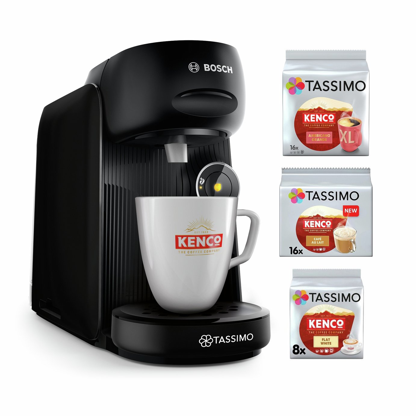 Tassimo Finesse Friendly Pod Coffee Machine Bundle - Black