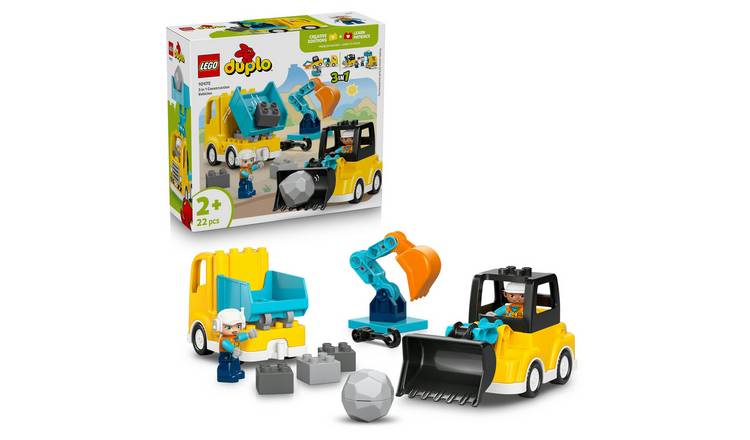 LEGO DUPLO 3 in 1 Construction Vehicles Toy 10475 PREORDER