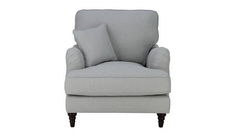 Grey velvet best sale chair argos