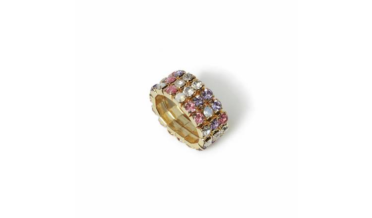 Freedom Multi Gem Crystal Fashion Ring - One Size