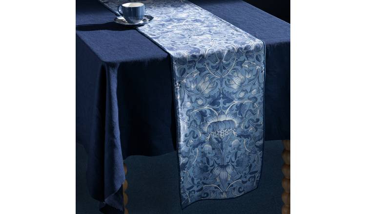 Habitat x Morris & Co. Inky Reversible Table Runner - Blue
