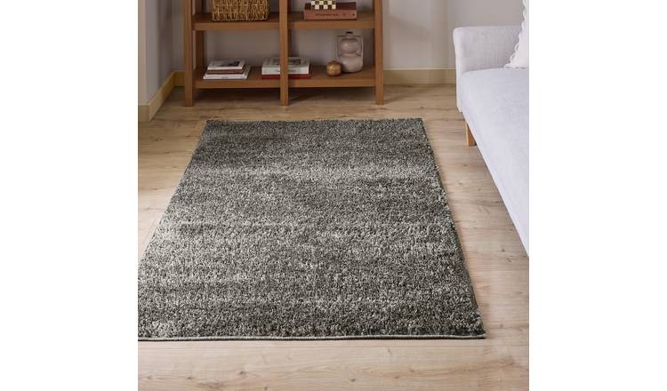 Argos Home Teddy Charcoal Shaggy Rug - 120x170cm