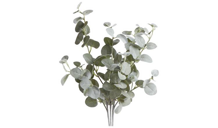 Argos Home Artificial Green Eucalyptus Stems 3 Pack - 67cm