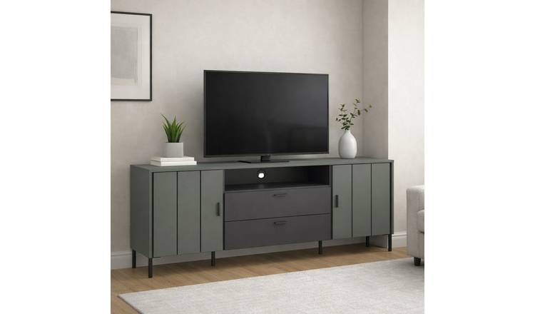 Furniture To Go Arundel 2 Door 2 Drawer TV Unit - Green