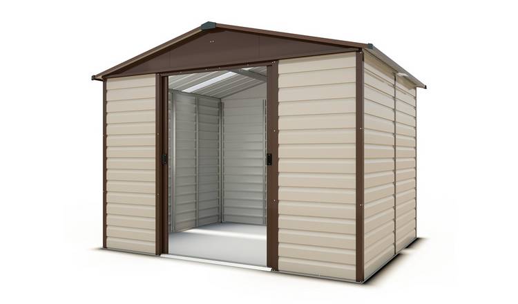 YardMaster Extra Tall Metal Shiplap Shed - 10 x 8ft