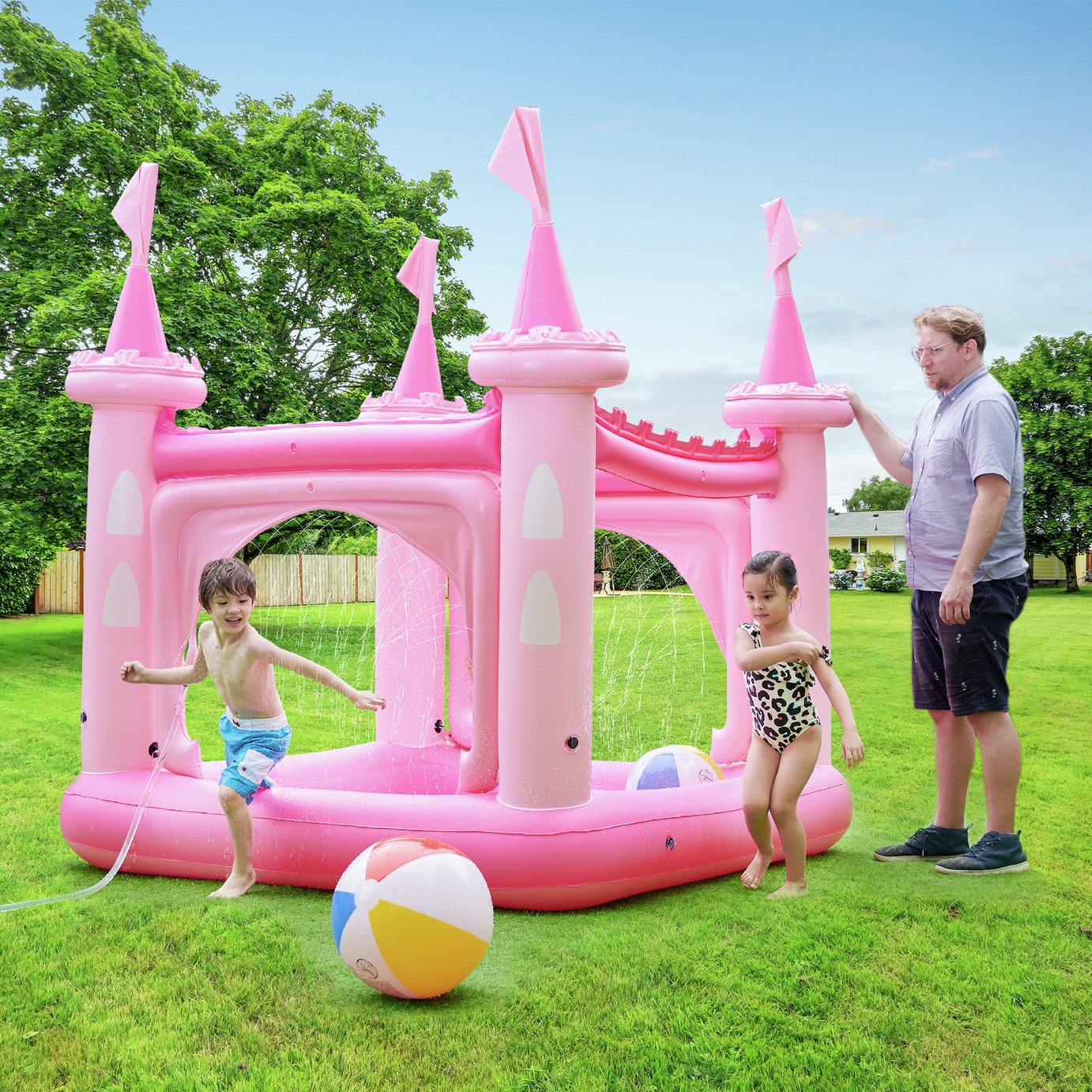 Teamson Kids 8ft Water Fun Pink Castle Kids Paddling Pool Review