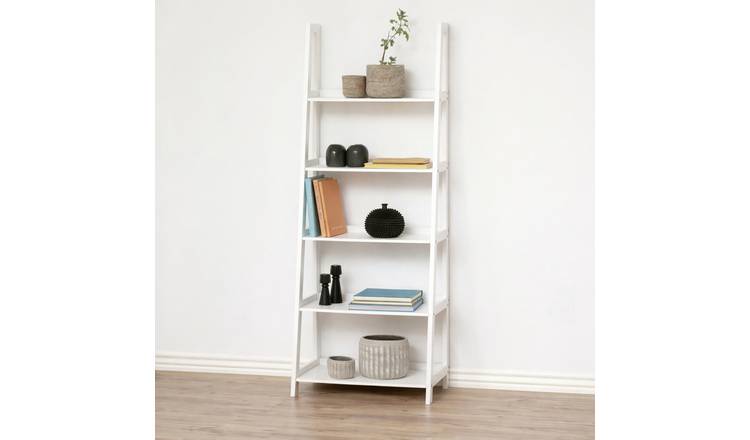 Furniture To Go Wally 5 Shelves Ladder Shelf - White