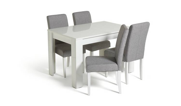 Cream table 2024 and chairs argos