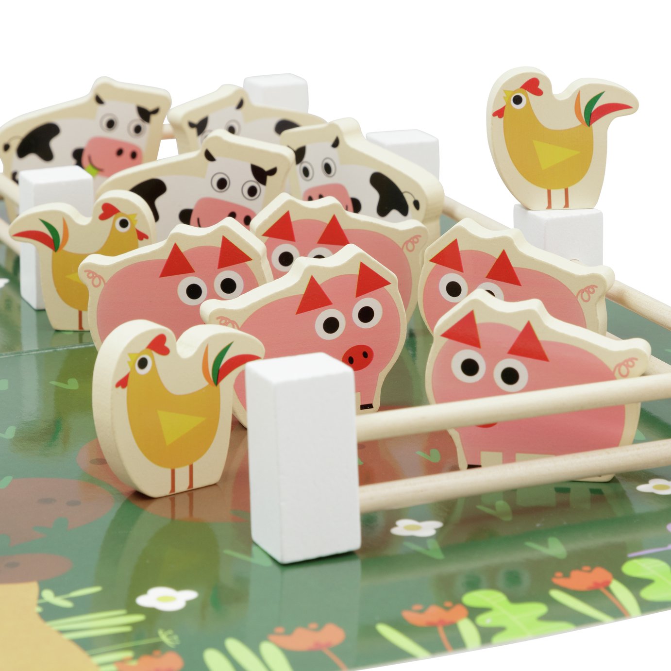 chad valley wooden farm set