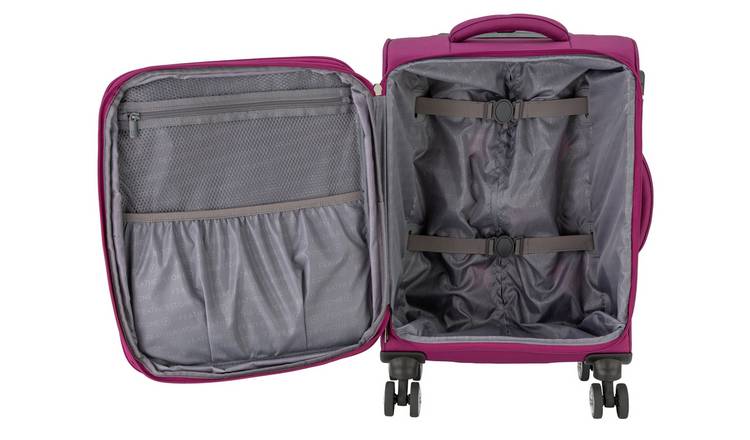 Purple store suitcase argos