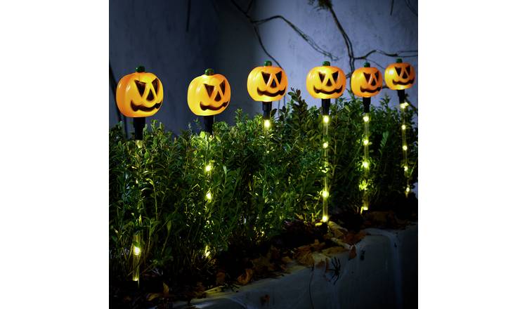 Argos Home Pumpkin Outdoor Stake Lights