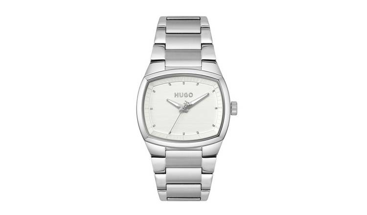 Hugo Stainless Steel Retro Case Bracelet Watch
