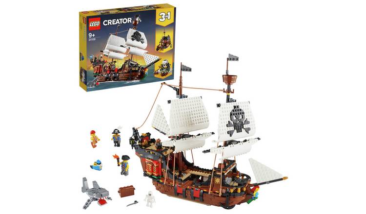 Buy LEGO Creator 3 in 1 Pirate Ship and Skull Island Set 31109 | LEGO ...