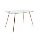 Buy Argos Home Beni Glass Dining Table & 4 Chairs ...