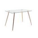 Buy Argos Home Beni Glass Dining Table & 4 Chairs ...