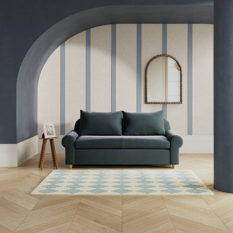 Habitat Whitby Fabric 2 Seater Sofa - Charcoal - Ash Leg 0