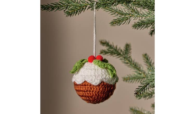 Argos Home Christmas Pudding Hanging Christmas Ornament