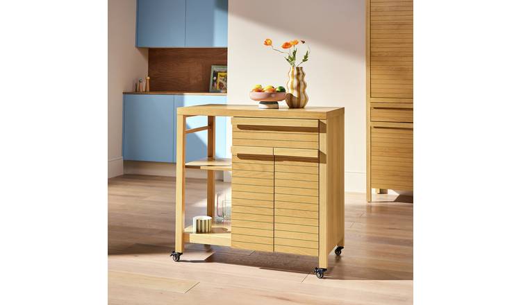 Habitat Leif Kitchen Trolley - Oak