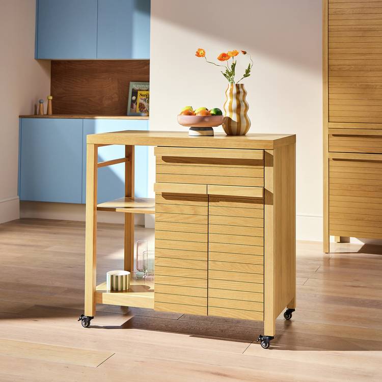 Habitat Leif Kitchen Trolley - Oak 0