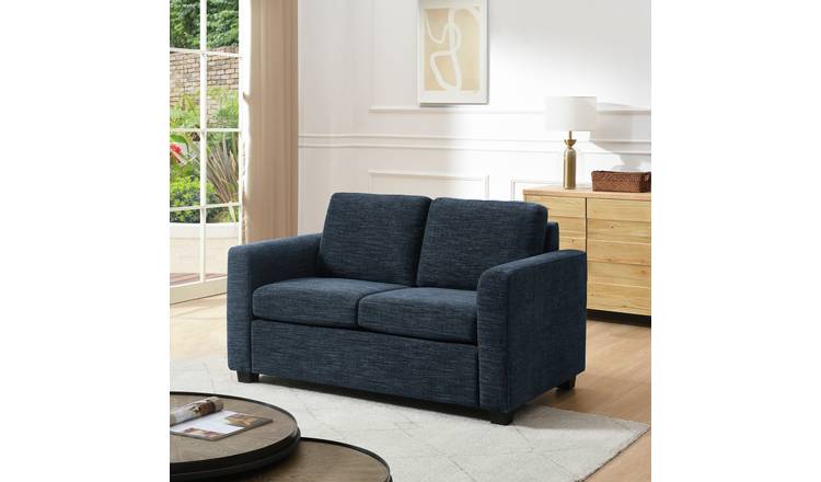 Habitat Apartment Fabric 2 Seater Sofa Bed - Blue