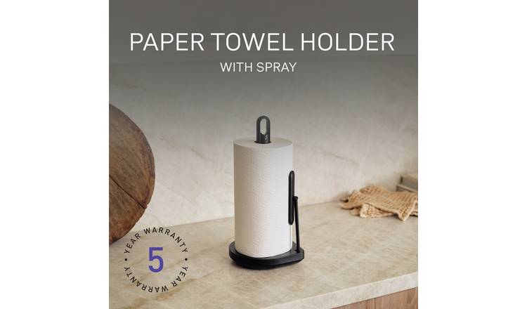 Simplehuman Paper Towel Holder With Spray Pump - Black