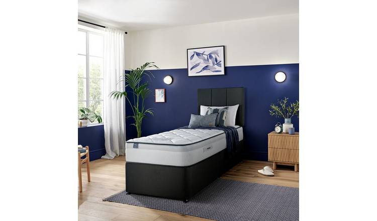 Silentnight Marlow Ultragel 1000 Mirapocket Single Divan Bed - Charcoal